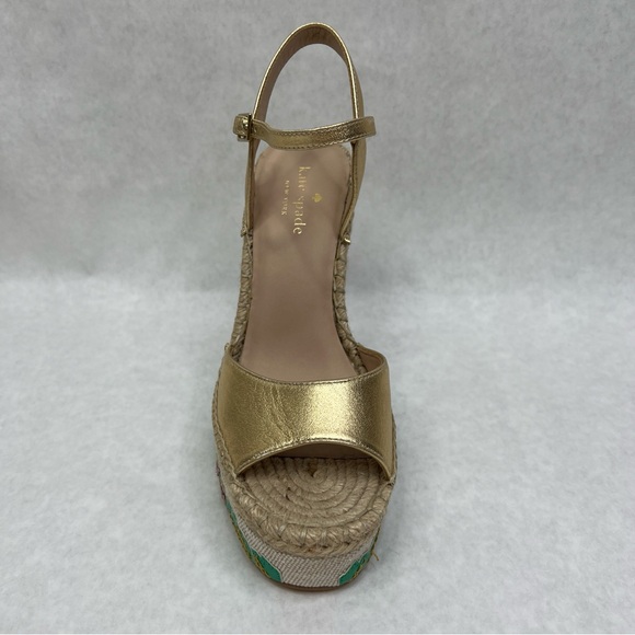 KATE SPADE Dallas Cactus Platform Wedge Sandals - Sz 7 - Picture 10 of 15